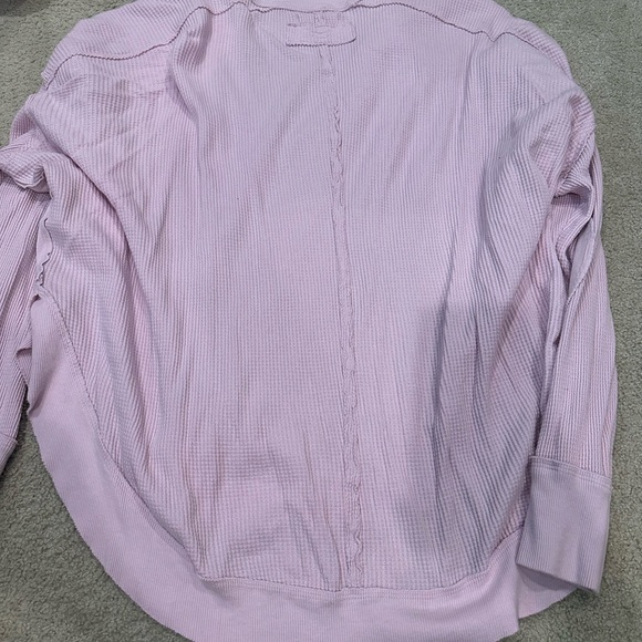 Free people oversized waffle knit top - Picture 3 of 3